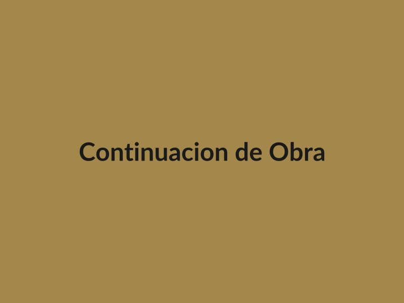 Continuación de obra - Segundo piso residencial
